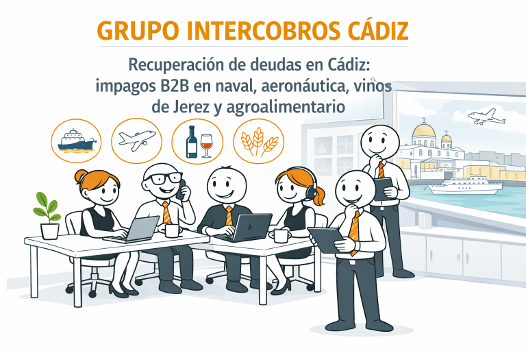 Recuperación de deudas en Cádiz: gestión profesional de impagos B2B en naval, aeronáutica, vinos de Jerez y agroalimentario