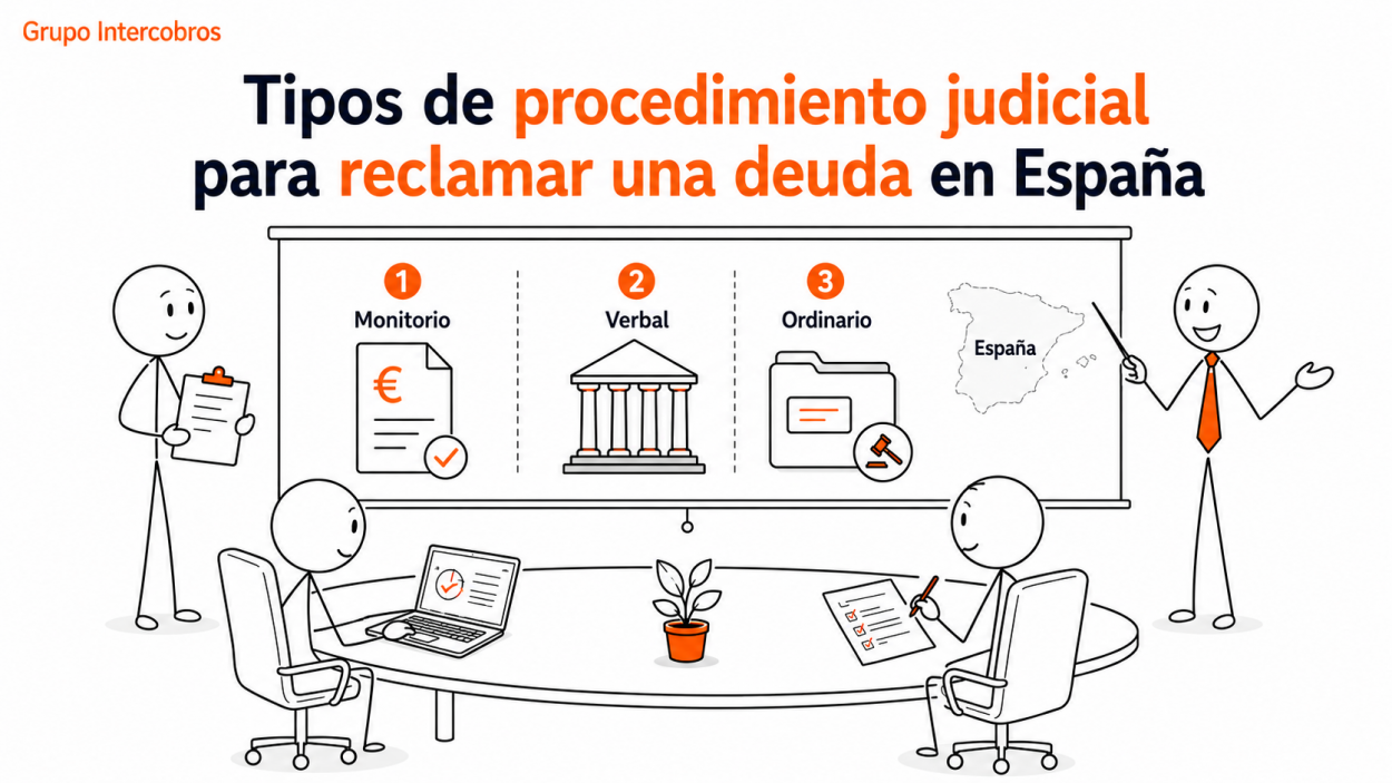 Tipos de procedimiento judicial para reclamar una deuda en España