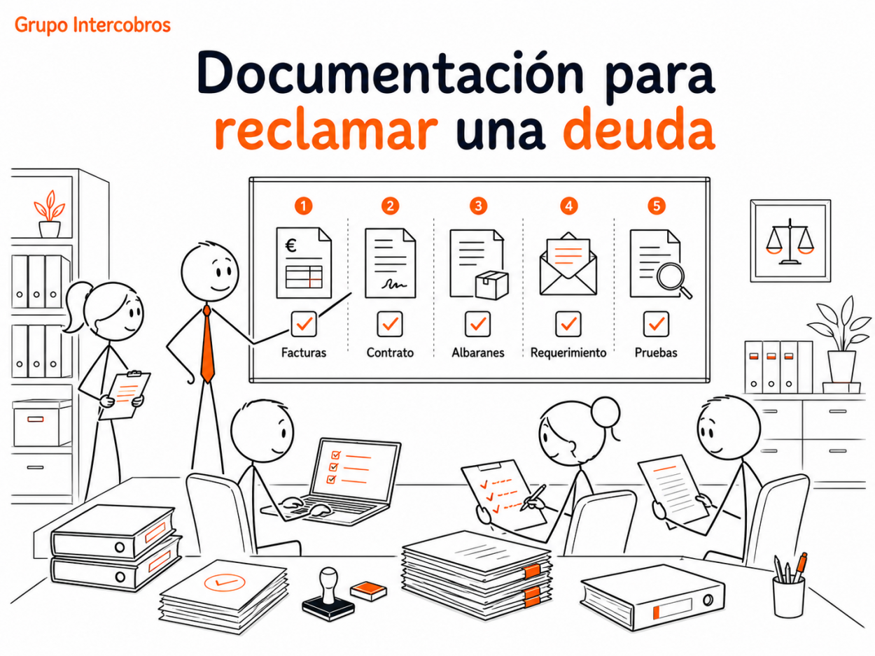 Documentación para reclamar una deuda B2B