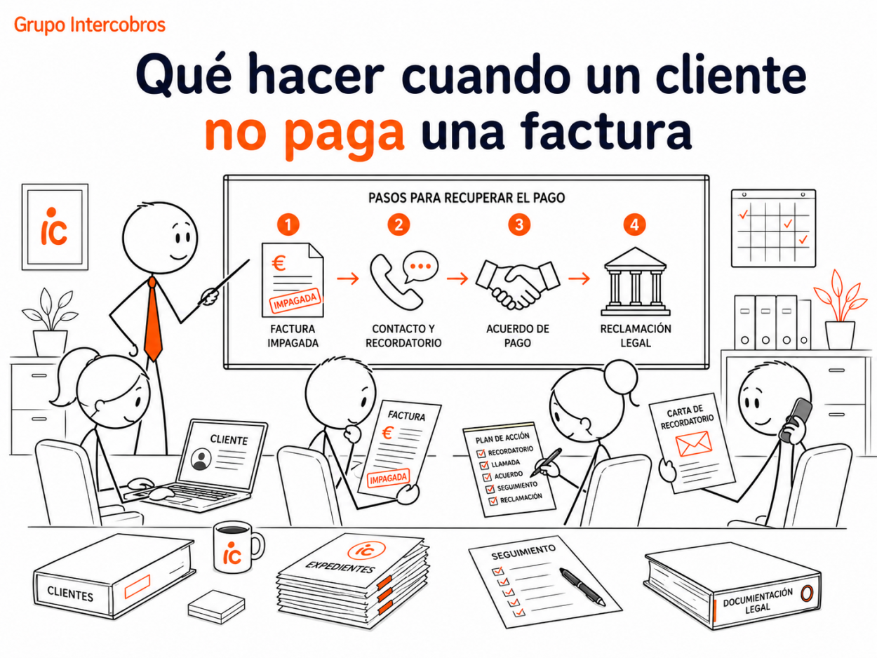 Qué hacer cuando un cliente no paga una factura