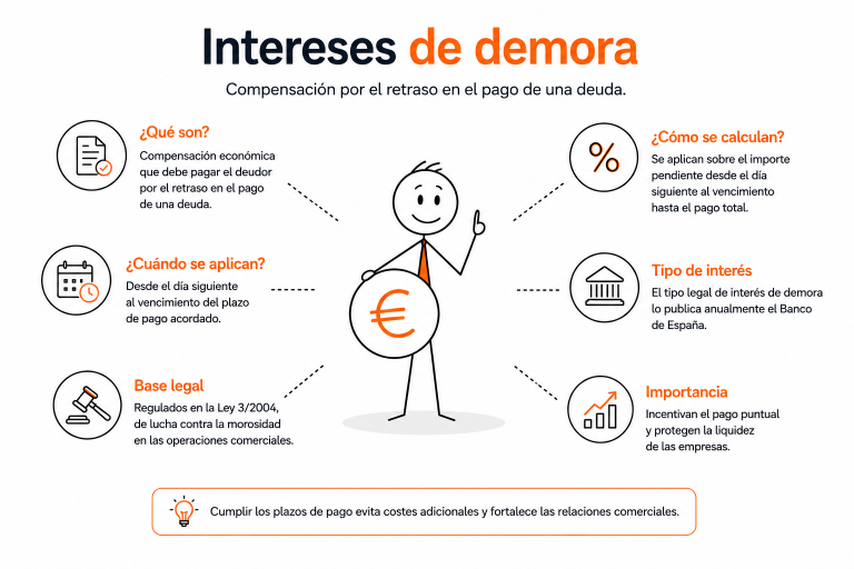 Intereses de demora en operaciones comerciales B2B