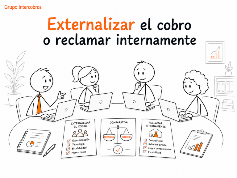 Externalizar el cobro o reclamar internamente los impagos B2B