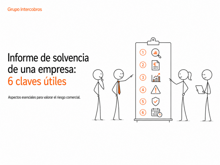 informe de solvencia de una empresa para evaluar el riesgo de un cliente
