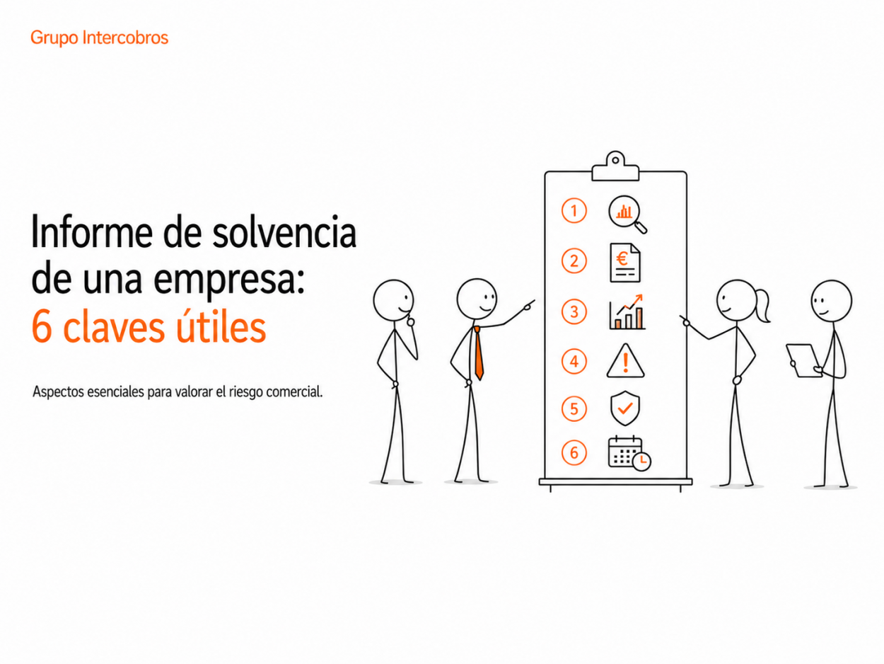 informe de solvencia de una empresa para evaluar el riesgo de un cliente