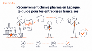 Recouvrement chimie pharma en Espagne pour fournisseurs français