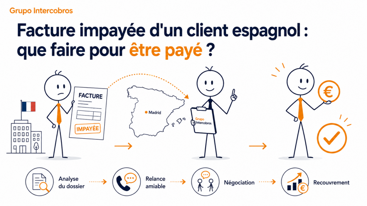 Facture impayée d'un client espagnol : que faire pour être payé